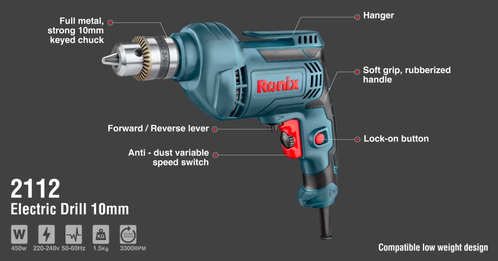 Ronix electric drill