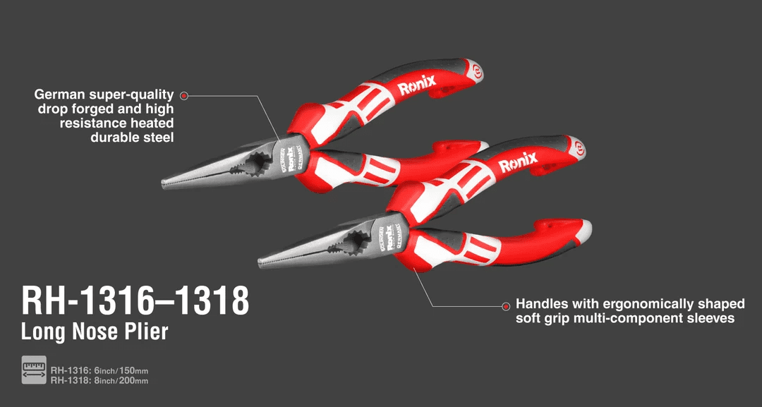  دم باریک صنعتی 6 اینچ آلمانی رونیکس مدل RH-1316